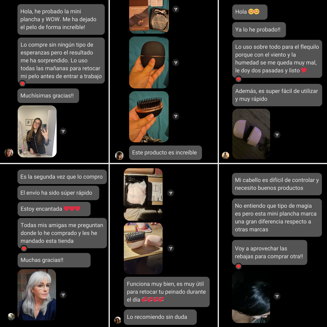 Mini Plancha de Pelo Portátil